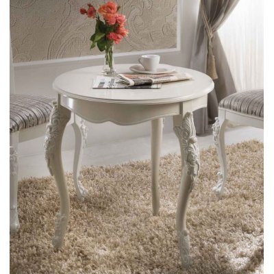 VENERE  Elegancki i  Klasyczny Włoski Mały Stolik Coffe  Włoskie Meble Drewniane