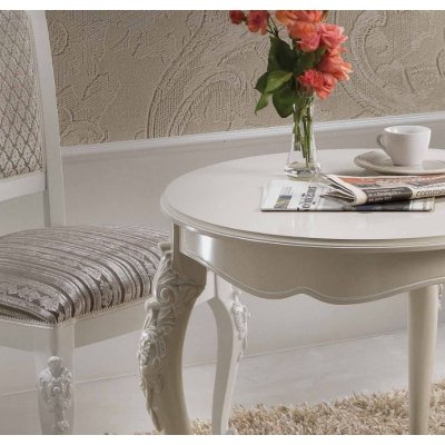  VENERE  Elegancki i  Klasyczny Włoski Mały Stolik Coffe  Włoskie Meble Drewniane