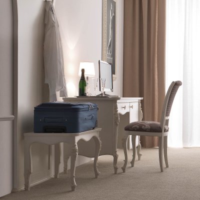  VENERE  Eleganckie i  Klasyczne  Biurko do sypialni otwierane na lewo Włoskie Meble Drewniane