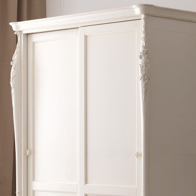  VENERE Antyczna Biel Dwudrzwiowa Szafa Przesuwna  148 X 204 cm Elegancka i  Klasyczna Włoskie Meble Drewniane Do Sypialni