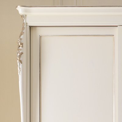  VENERE Antyczna Biel Trzydrzwiowa Szafa Przesuwna  225 X 260 cm Elegancka i  Klasyczna Włoskie Meble Drewniane Do Sypialni