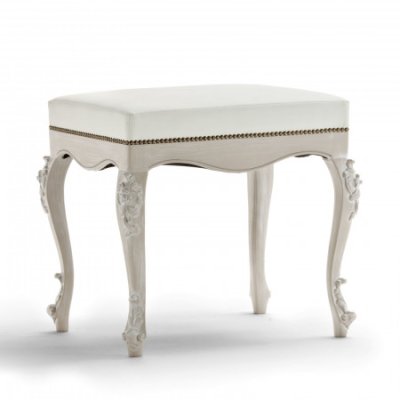 VENERE Antyczna Biel  Klasyczna ławka 60 cm  Elegancka i  Klasyczna Włoskie Meble Drewniane Do Sypialni