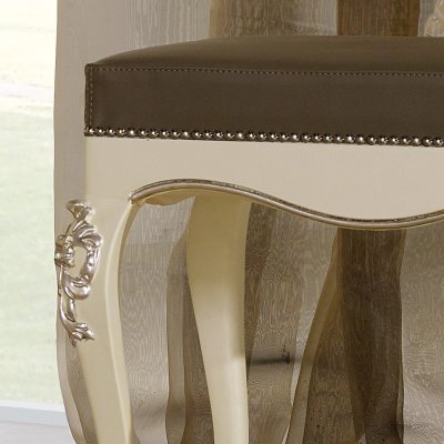  VENERE Antyczna Biel  Klasyczna ławka 60 cm  Elegancka i  Klasyczna Włoskie Meble Drewniane Do Sypialni