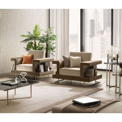   LUCE LIGHT /DARK Elegance Włoski Fotel