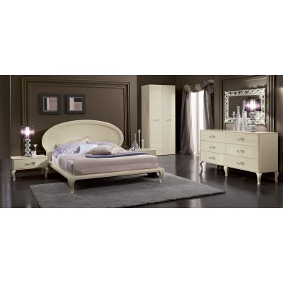 Magic Beige  - włoska komoda w stylu Fendi Casa kolor beżowa wysoki połysk
