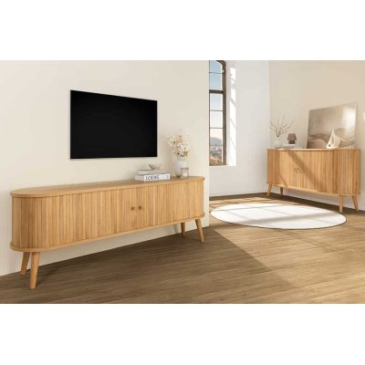  Komoda Retro TV board VALHALLA WOOD 160 cm dąb naturalny
