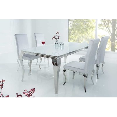  Elegancki stół  MODERN BAROQUE 180 cm biały