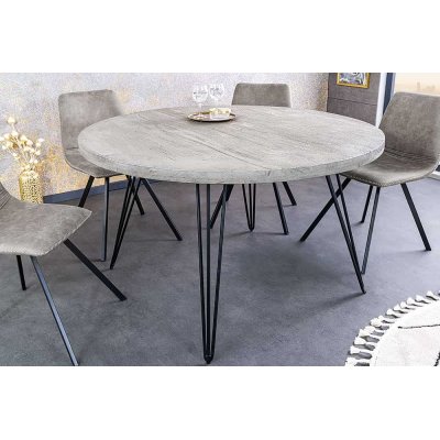  Stół okrągły SCORPION 80 cm lite drewno mango