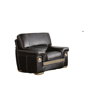  ZEUS  włoska kanapa 3 osobowa sofa z meandrem Versace  w skórze lub w tkaninie 210 × 90 × h 90 cm