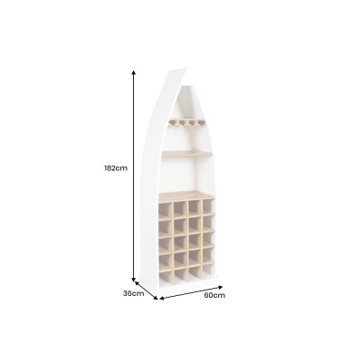  stojak na wino SEVEN SEAS 180 cm antracytowy