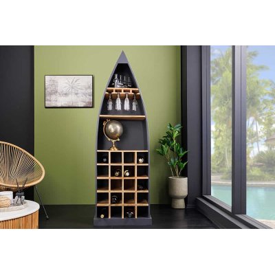 stojak na wino SEVEN SEAS 180 cm antracytowy