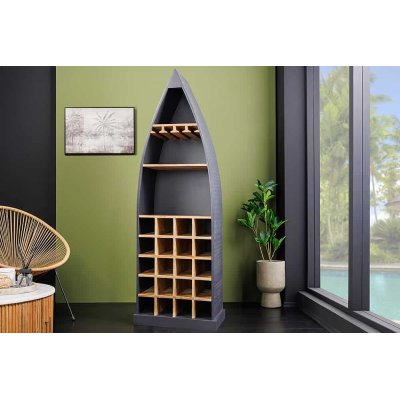  stojak na wino SEVEN SEAS 180 cm antracytowy