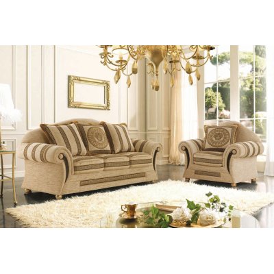  EMPOR PRESTIGE  włoska sofa w materiałe z meandren Versace  wymiar 
