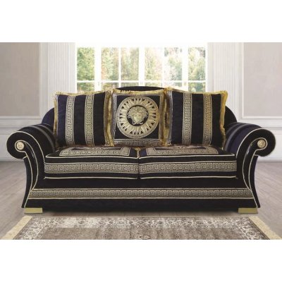  EMPOR PRESTIGE  włoska sofa w materiałe z meandren Versace  wymiar 
