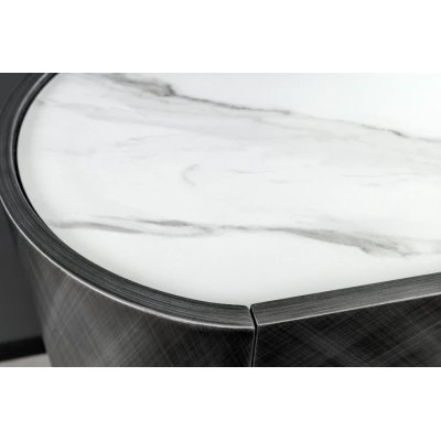   Komoda designerska REFLECTION 150 cm biała ceramika