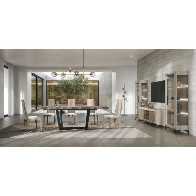  ELITE   Włoski Stół Rozkładany 160 +50cm w kolorze Urban Velvet