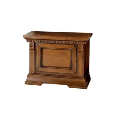  SALA HOL Mała Skrzynia do Przedpokoju 68 cm – Włoska Ławka Drewniana, Czereśnia
