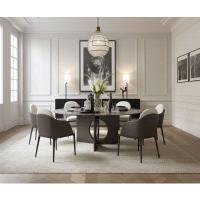  BRION Round luksusowy stół okrągły marmur | włoski design