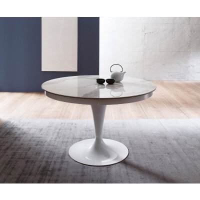  OZZIO Eclipse T310 nowoczesny włoski stół okrągły rozkładany