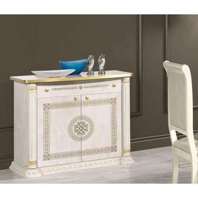    AURORA BEIGE  Elegancka Kolekcja Mebli Włoskich do Jadalni i Salonu Wysoki Połysk