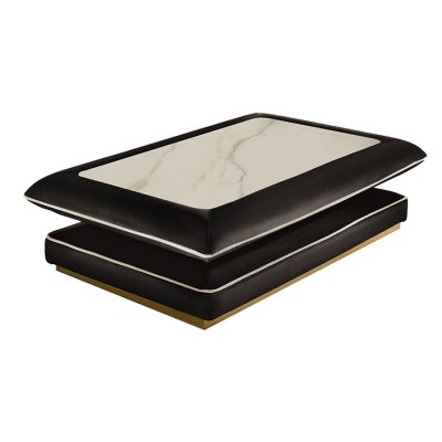 Stolik kawowy ALLURE – luksusowy detal z gresem porcelanowym