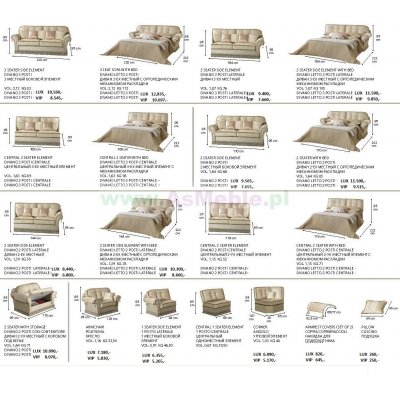  sofa Decor włoska sofa stylowa 3-osobowa 