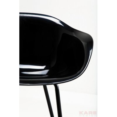   Forum Black/Black krzesło z kolekcji Kare Design