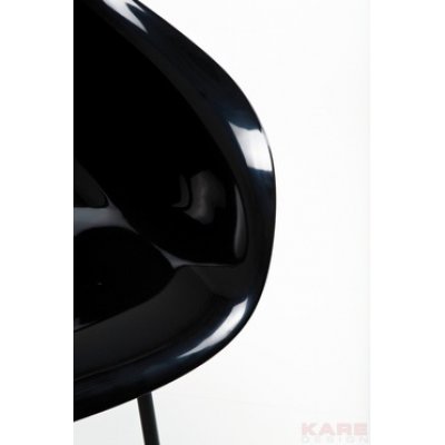   Forum Black/Black krzesło z kolekcji Kare Design