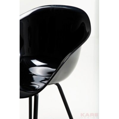   Forum Black/Black krzesło z kolekcji Kare Design